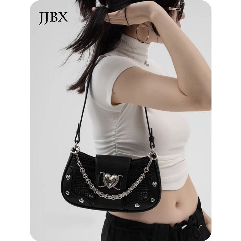 Heart black bag