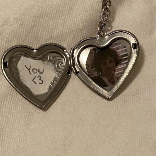 Photo heart necklace