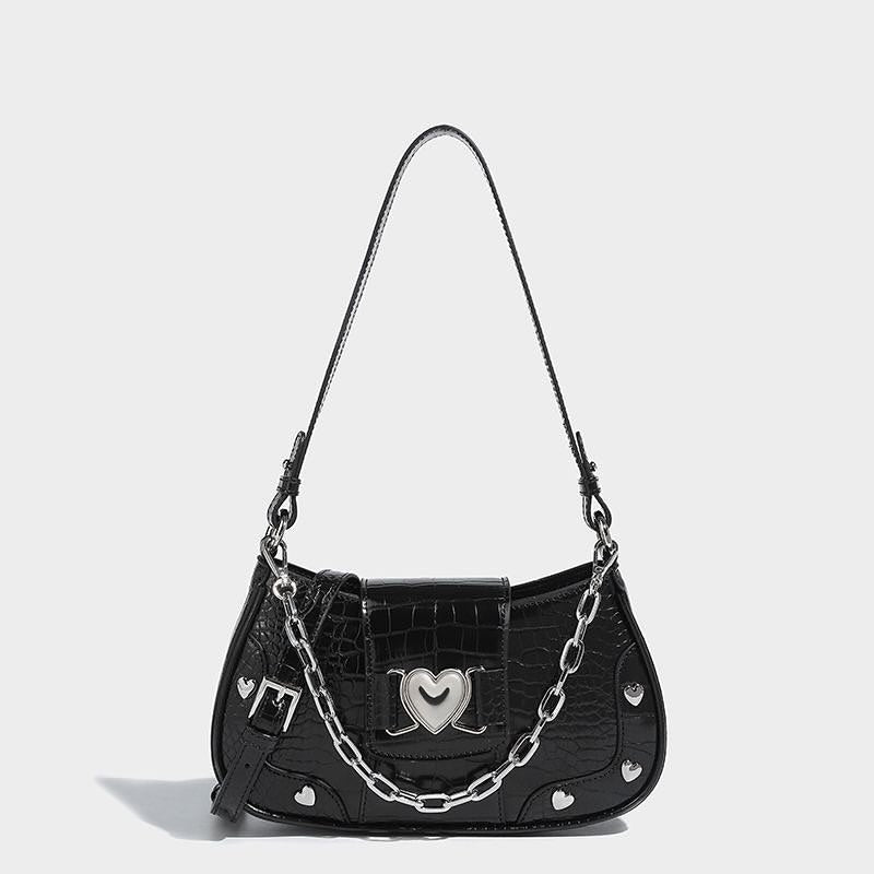 Heart black bag