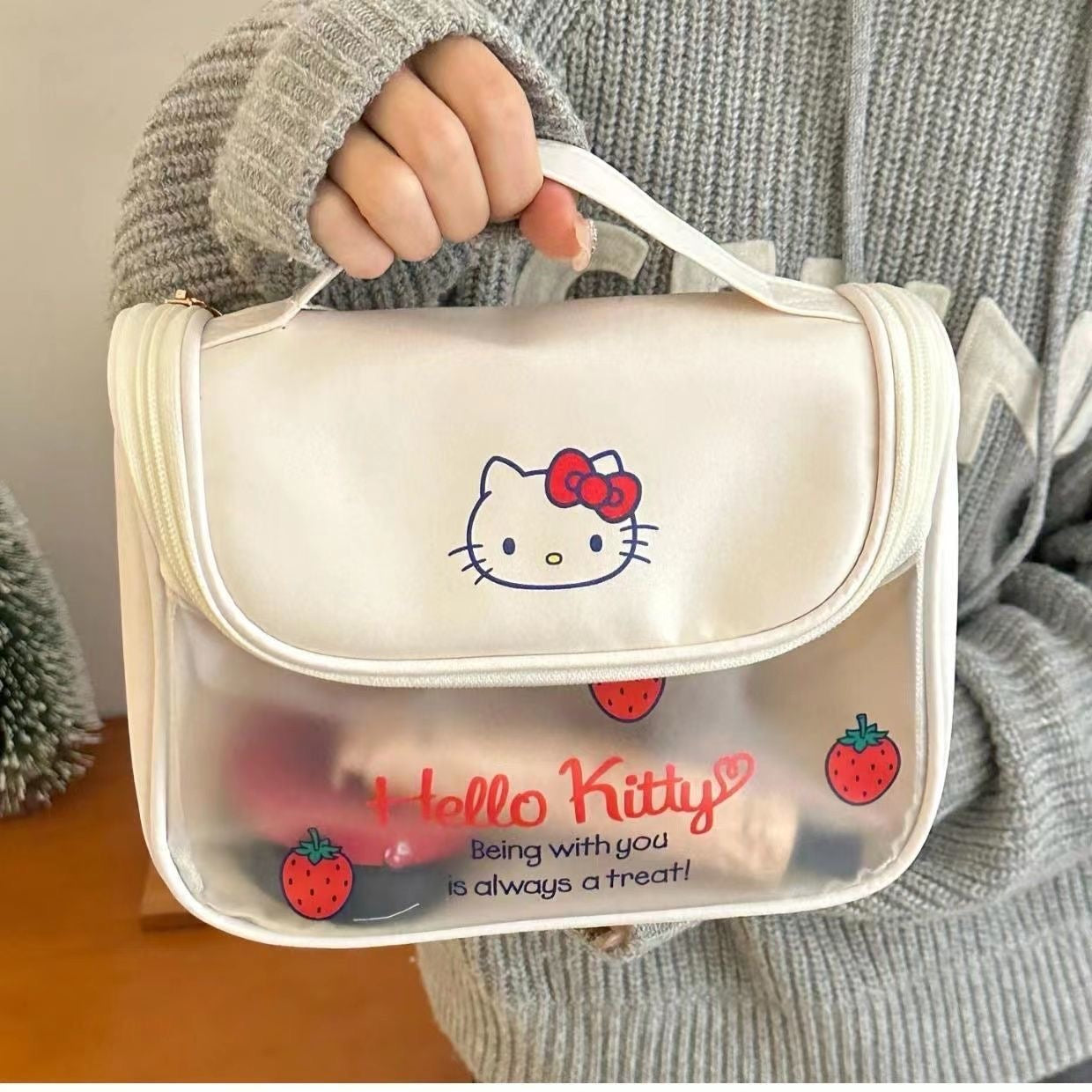 Hello kitty makeup bag