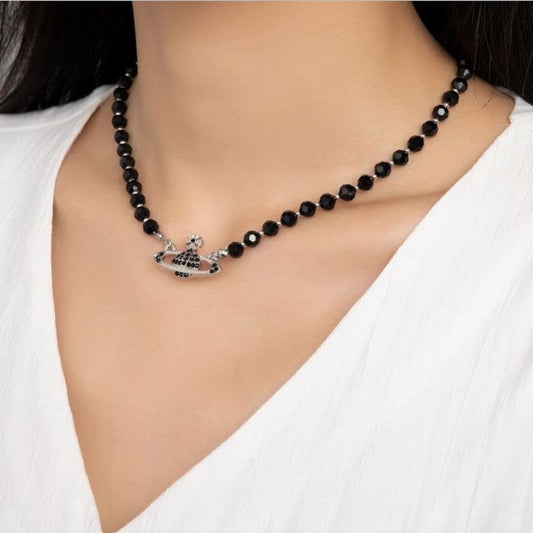 Vivienne westwood black necklace