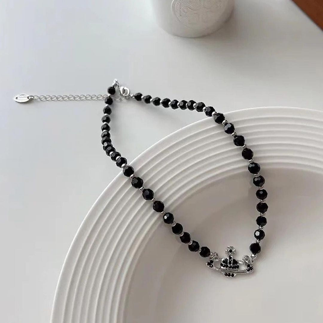 Vivienne westwood black necklace