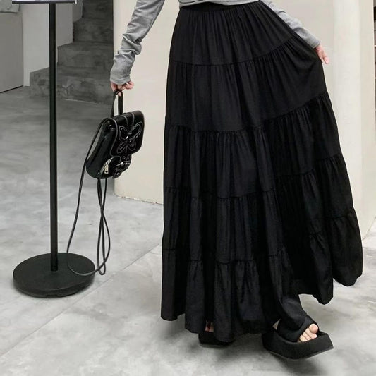 Long black skirt